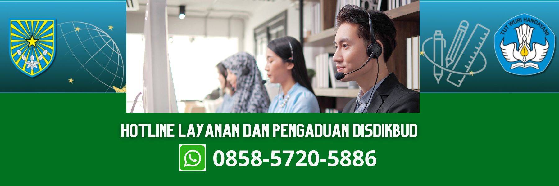 Hotline Pelayanan dan Pengaduan Disdikbud